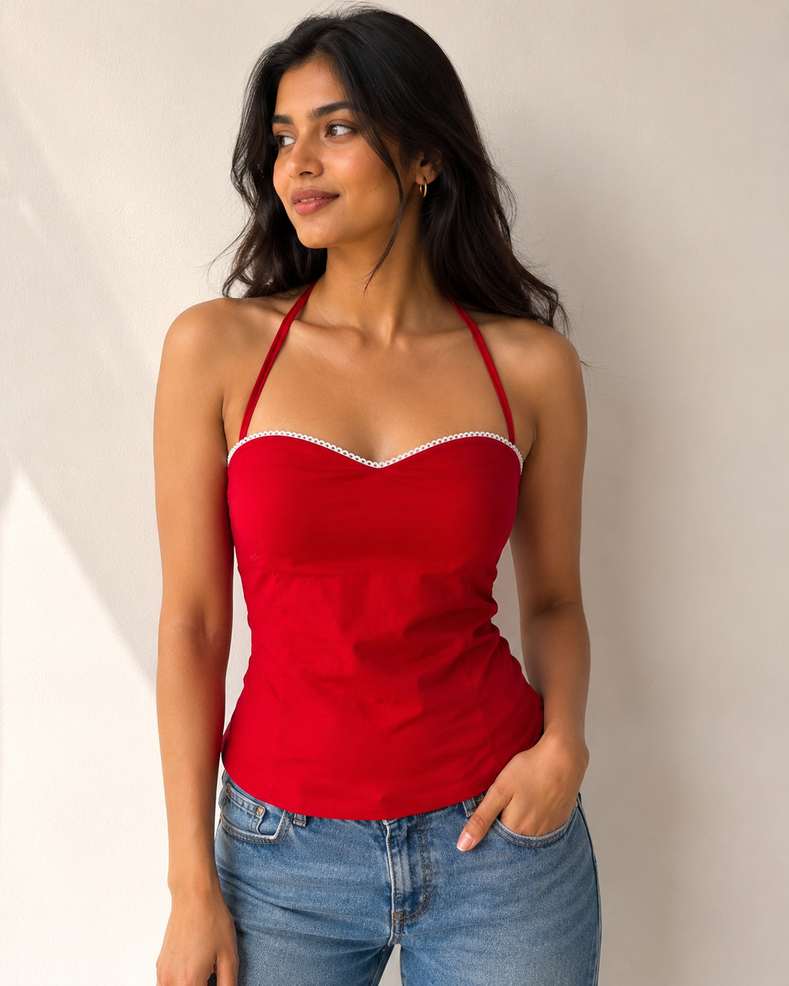 Cherry Halter Top