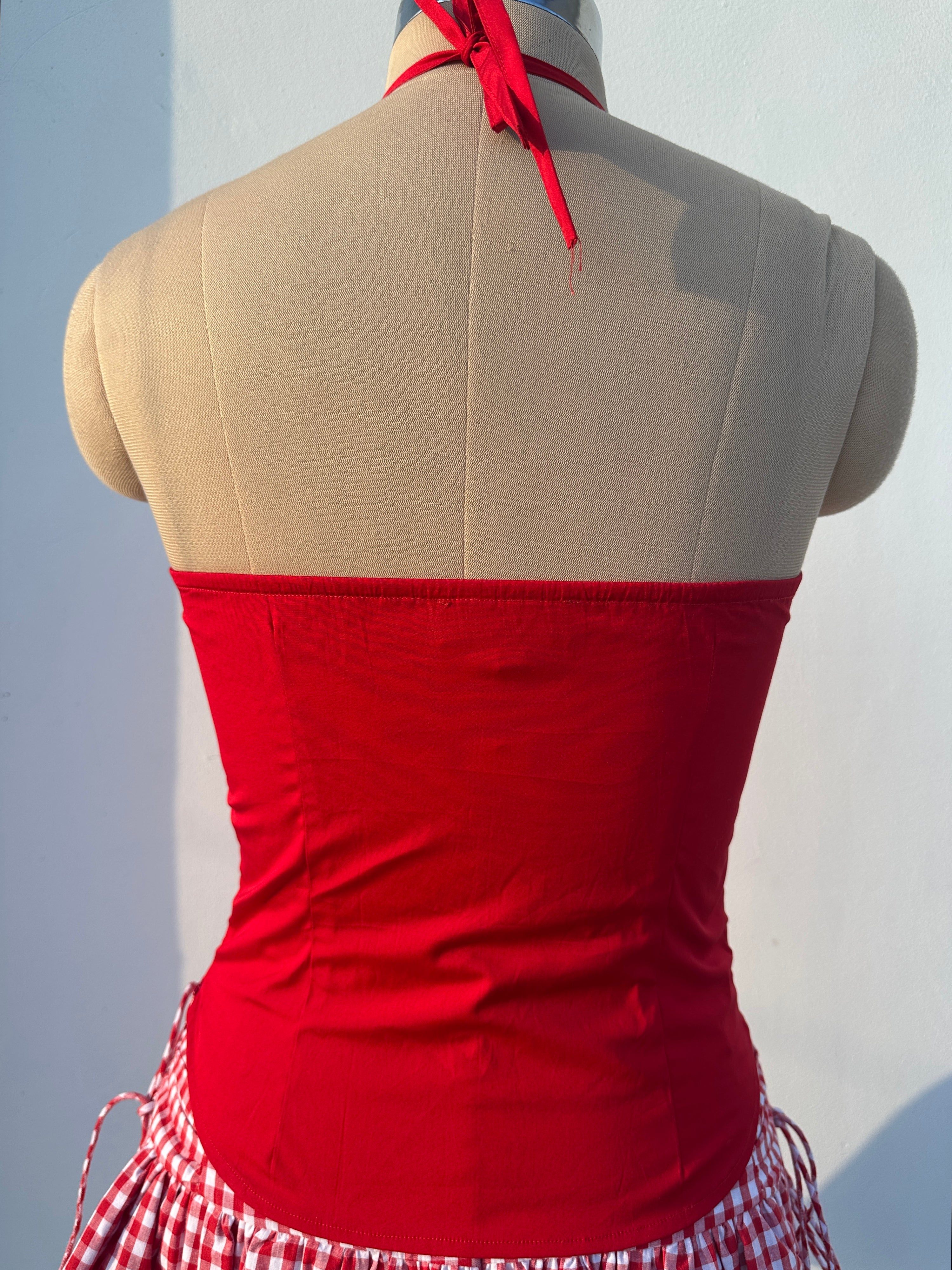 Cherry Halter Top
