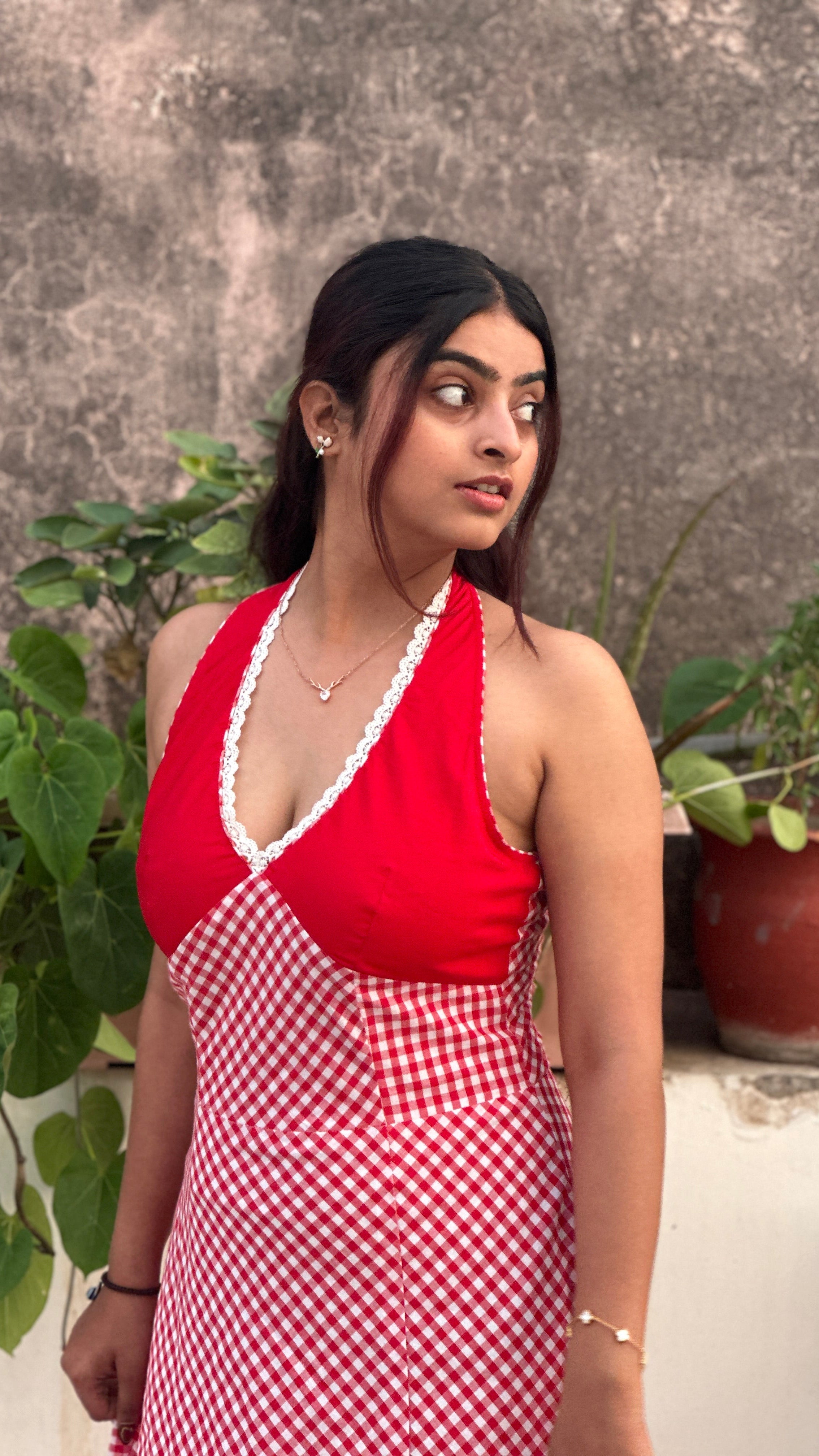 The Cherry Halter (Midi Dress)
