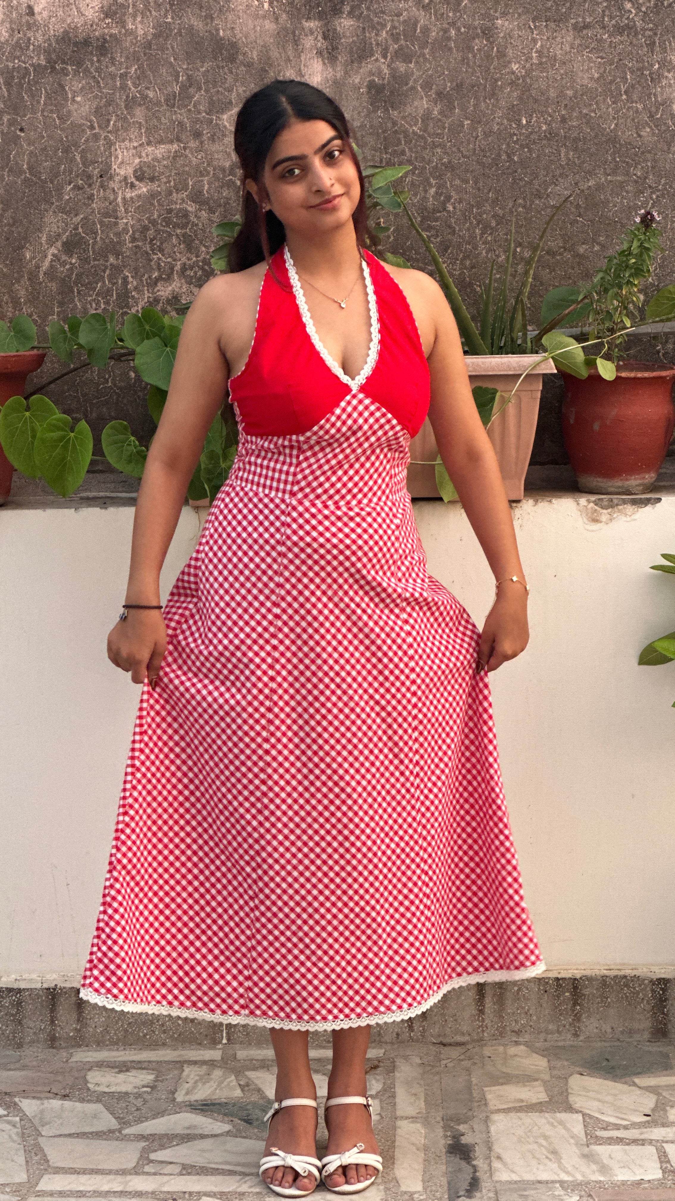 The Cherry Halter (Midi Dress)