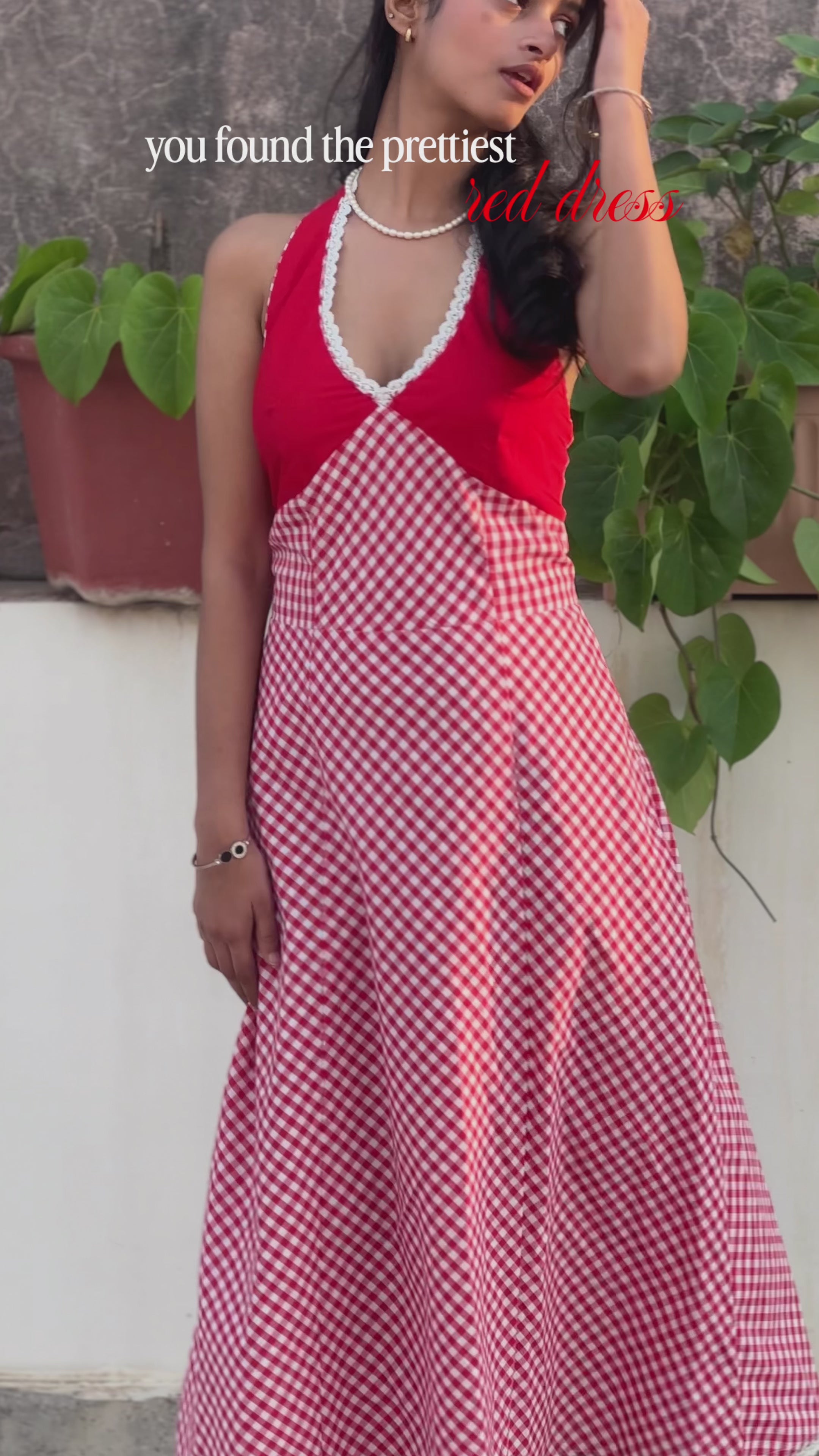 The Cherry Halter (Midi Dress)